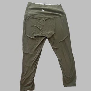 Lululemon Mid Rise Legging military green